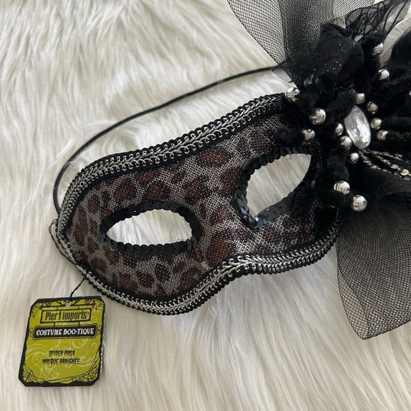 Pier 1 Imports Masquerade Mark with jewels and feathers - Picture 4 of 7